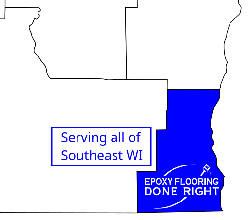Epoxy Flooring Done Right Service Area - Southeastern WI